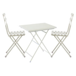 EMU Arc En Ciel Aluminium Bistro Set Cream